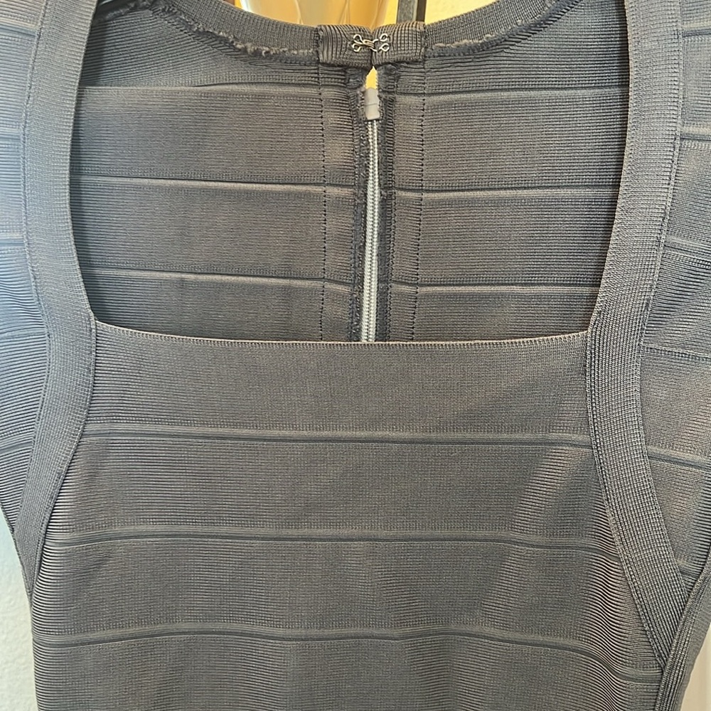 CelebritStyle Grey Bodycon Dress NWT - Picture 4 of 9